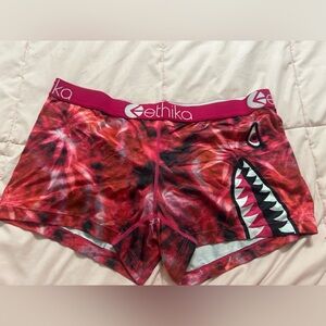 Ethika Women's Fiery Red Shark Athletic Shorts